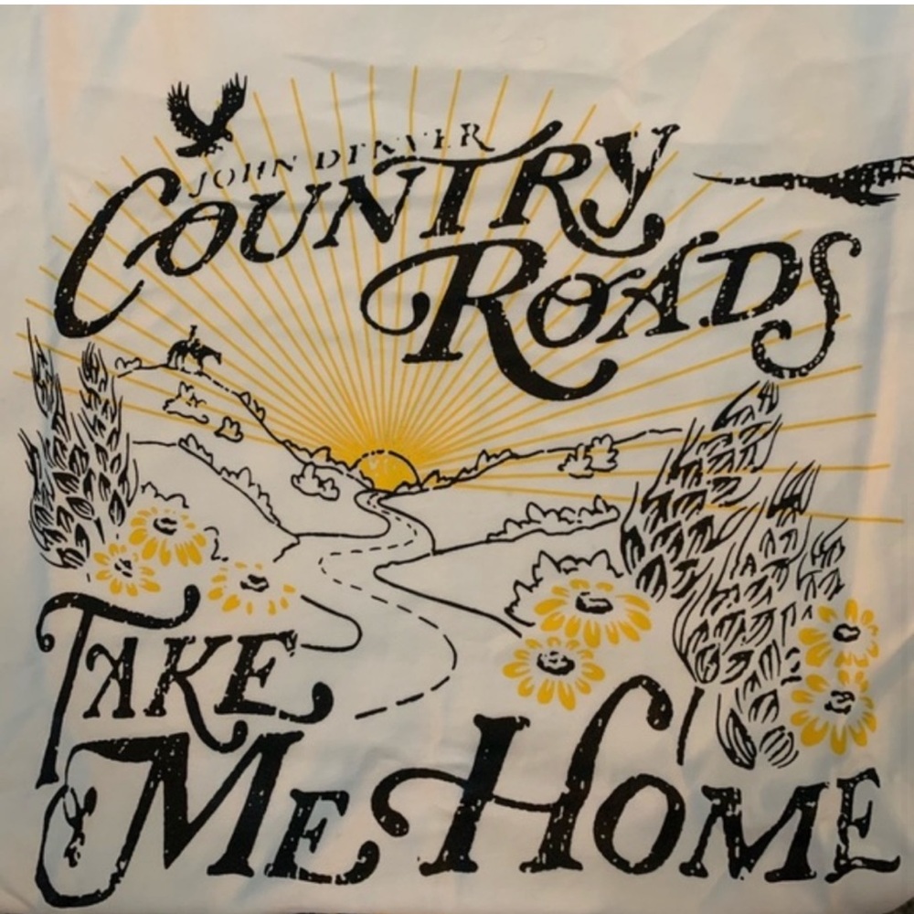 John Denver Country Roads Take Me Home Soft Cotton Graphic Tee - Picture 4 of 4